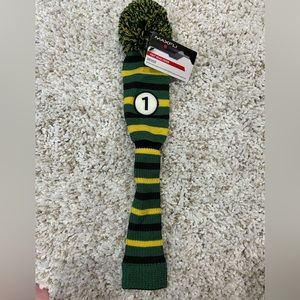 Maxfli knit head golf club cover Driver in Green Bay Packer colors